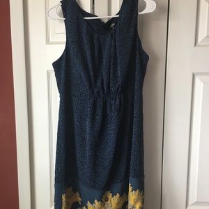 Beautiful blue cheetah printed dress